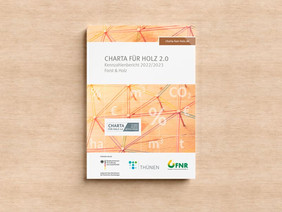 Der „Kennzahlenbericht 2022/2023“ der Charta für Holz 2.0 steht zum Download in der FNR-Mediathek bereit. Quelle: FNR 2024